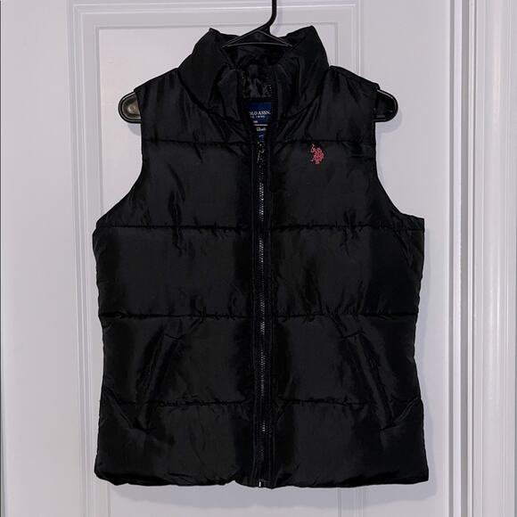 U.S. Polo Assn. Black Puffer Vest, NWOT - Picture 1 of 10